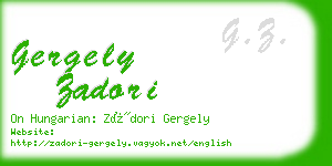 gergely zadori business card